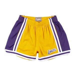 Mitchell & Ness Jump Shot Shorts - Los Angeles Lakers - Women's Medium M - New